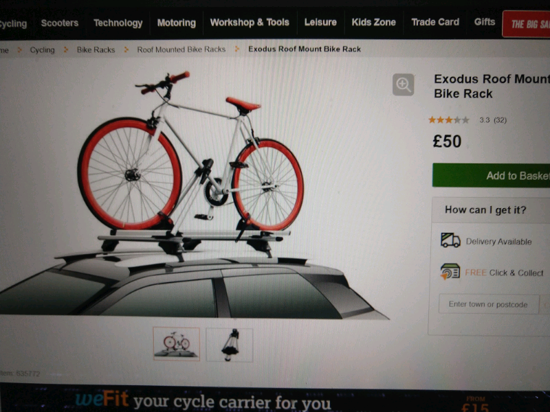 exodus bike rack spare parts